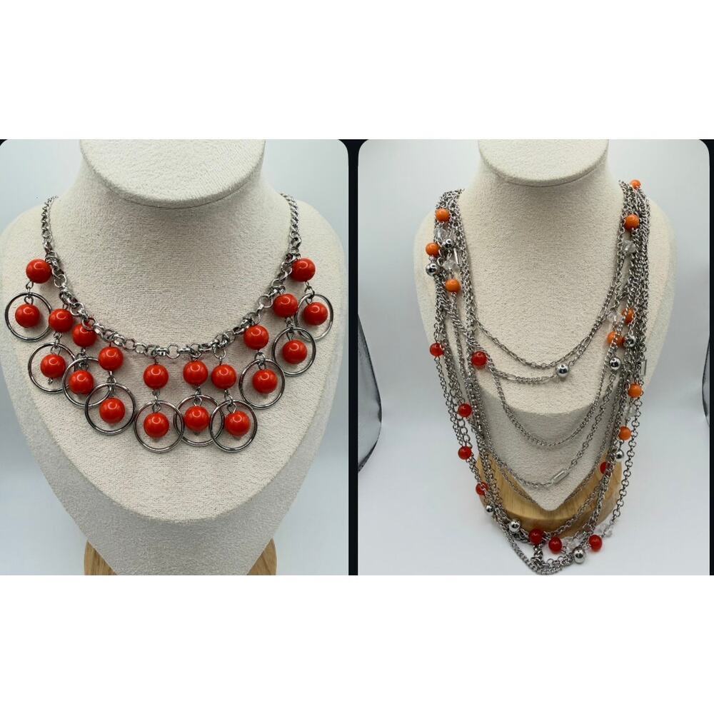 2 Necklaces + Earrings | Boho Earthy Statement Style